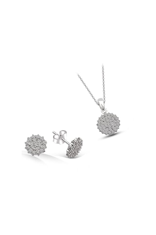 Kuyumcudukkani Yuvarlak Sembollu Mini Set - 24041-w-w-slv Beyaz