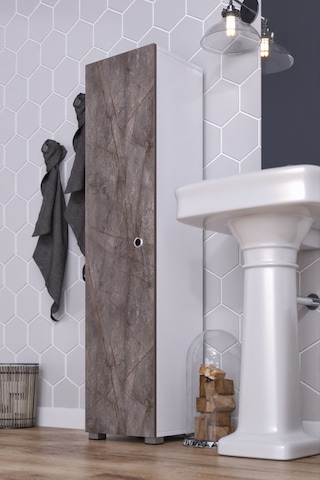 Saltık Çok Amaçlı Banyo Mutfak Antre Balkon Erzak Dolabı Kiler Gri