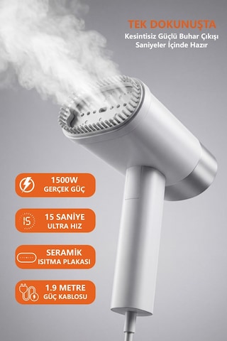 Womidi SL-006 1500 W Portatif Buharlı Pratik El Ütüsü