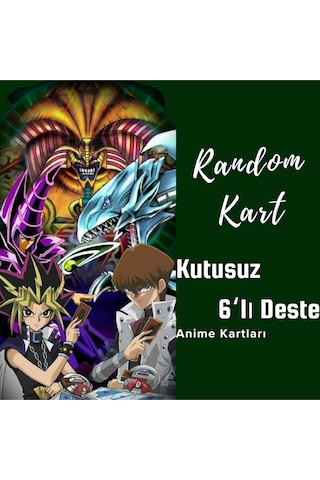 Random Kart 6'lı Anime Deste Kutusuz