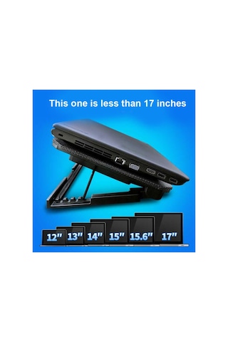 Laptop Soğutucu Fan Cooling Pad Notebook Altlığı Çift Fanlı