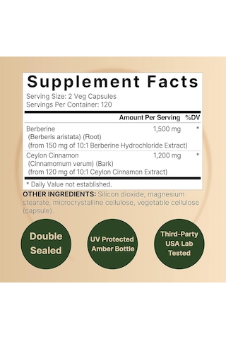 Naturebell Berberine 1500 MG 240 Tablet