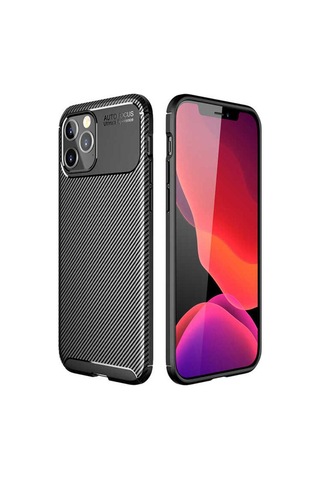 Apple Uyumlu iPhone 12 Pro Kılıf Zore Negro Silikon Kapak Siyah