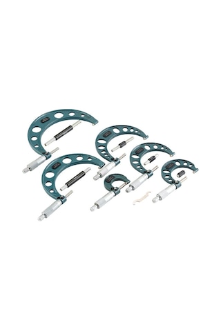 Çağ Mikrometre Seti 6 Parçalı 0 - 25 Den 125 - 150 Ye Kadar