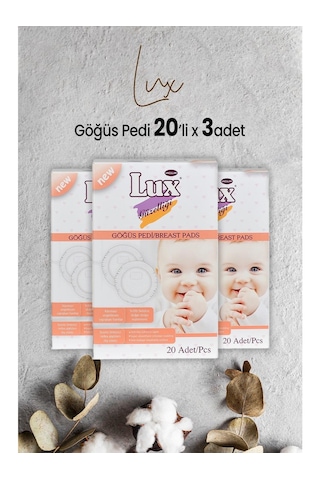 Lux Göğüs Pedi 20 Lix 3 Paket