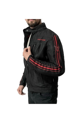 Venom Motosiklet Montu Compas Siyah Full Koruma Motorcu Mont