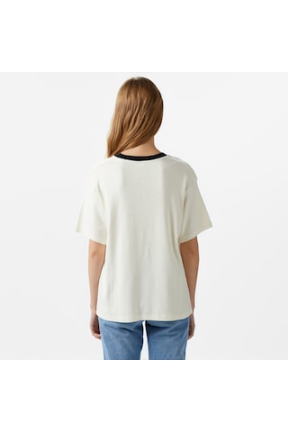 The Kooples Classic Kadın Krem T-shirt