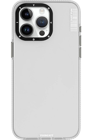 Apple Uyumlu iPhone 15 Pro Max Kılıf Pürüzsüz Düz Arka Yüzey Youngkit Crystal Color Serisi Kapak