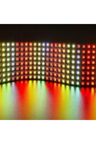 Ws2812b Matrix Dijital Esnek Ekran 8x32 Rgb Led Ayrı Ayrı Adresli Matrix Ekran 5v