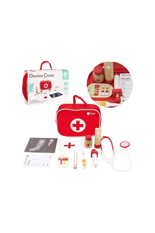 Ahşap Doktor Seti Çantalı