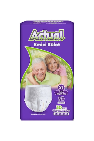 Actual Emici Külot Yetişkin Bezi Xl - Extra Large -büyük 60 Adet