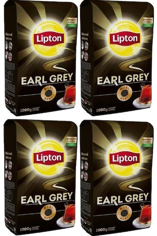 Lipton Earl Grey Bergamot Aromalı Siyah Dökme Çay 4 x 1 KG