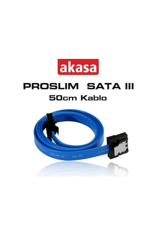 Akasa Proslim Sata Iii 50Cm Kablo Mavi