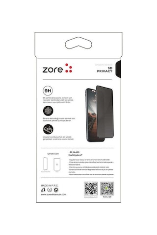 Xiaomi Mi 10T Pro 5G New 5D Privacy Temperli Hayalet Ekran Koruyu Siyah