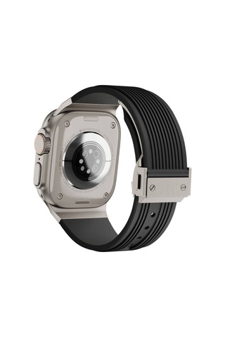Apple Uyumlu Watch 42mm Zore Krd-113 Spor Görünümlü Silikon Kordon