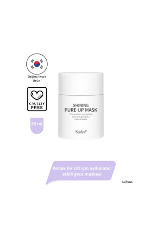 Sudee Shining Pure-up Mask 52 Ml Parlak Bir Cilt İçin Aydınlatıcı Etkili Gece Maskesi