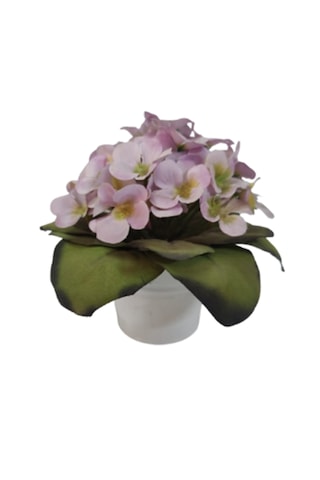 Çiçek Yapma Çiçek Metal Vazo Plasttik Çiçek Dekor 1