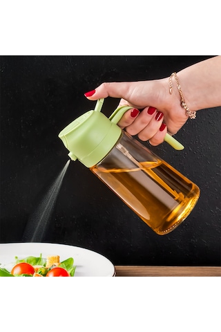 Porsima Alk-1900 Çok Amaçlı Cam Sprey Şişe Yağlık Yağdanlık Yeşil