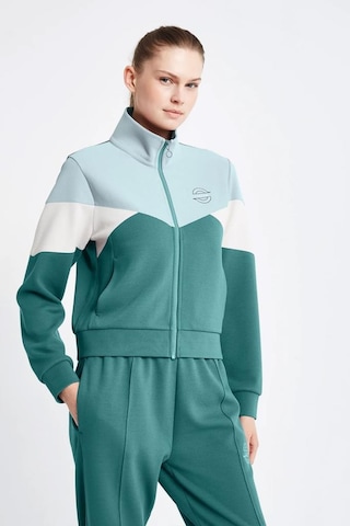 Lescon 24ntbv002131011 Yeşil Kadın Fermuarlı Sweatshirt 001