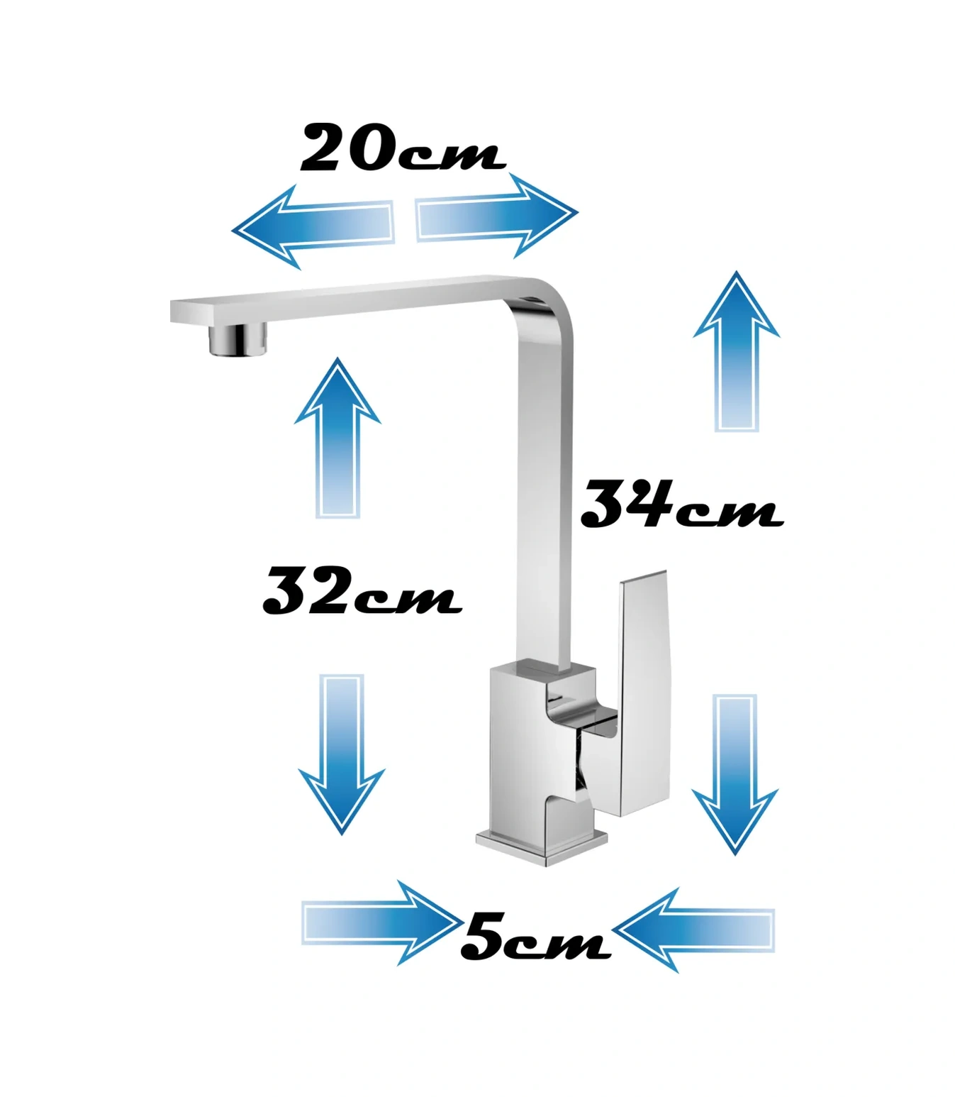 Vaterlinia Dandy Eco Mutfak Musluğu 305982085 Krom