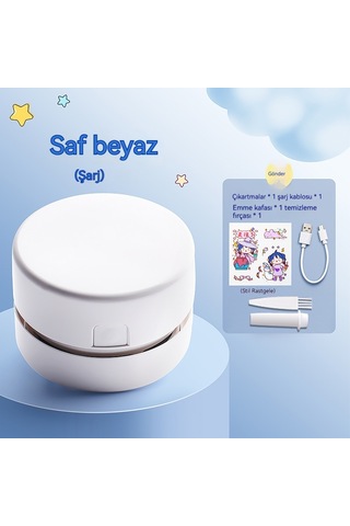 Jifan Masaüstüelektrikli Süpürge Beyaz