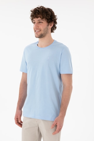 U.S. Polo Assn. Erkek Regular Fit Bisiklet Yaka Mavi Basic Tişört 50305924-VR003