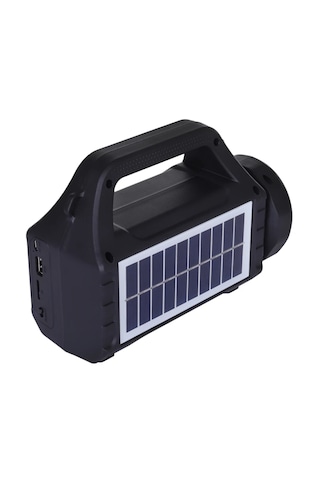 Kts 2031 Outdoor Bluetooth Hoparlör 5w Led Fener Işıklı Solar Panelli