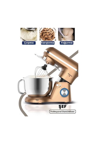 Goldmaster GM-7260G Şef Profesyonel Stand Mikser