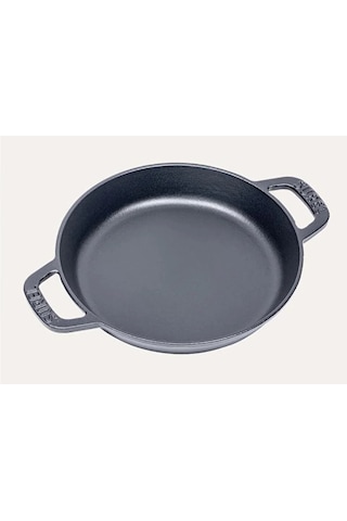 Sürel 18 Cm Yuvarlak Düz Sahan Mat Siyah