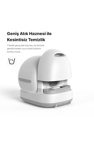 Xenon Smart Otomatik Kedi Tuvaleti | 72L, 7L Atık Hazneli, UV, Wifi, Mobil Kontrol, Akıllı Kedi Tuvaleti (X8624)