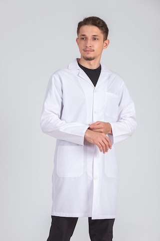 Erkek Gömlek Yaka Atölye Ve İş Önlüğü 44-60 Beden Arası Beyaz