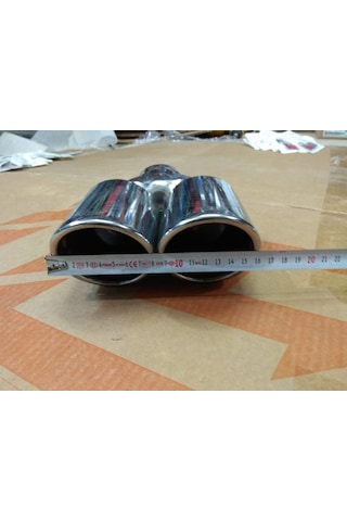 Egzoz Ucu Çift Çıkış 16cm 80 Lik
