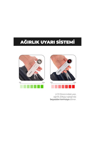 Fabcio Fitbag 50kg Kapasiteli Taşınabilir Dijital Seyahat Tartısı