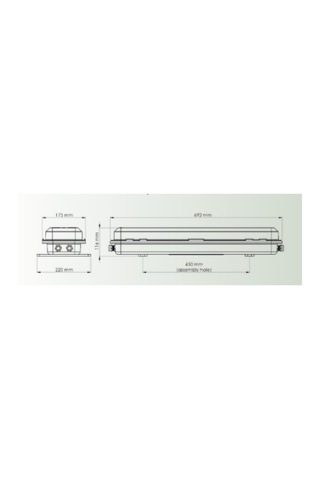 Zone 2x18w. Floresan/ 2x9w. Led Tube Beyaz Işık