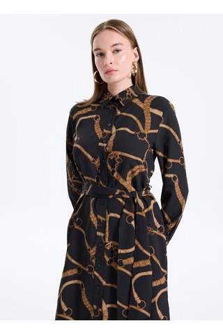 Lauren Ralph Lauren Siyah-kahve Kadın Elbise 200978812
