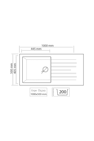 Thorax Granit Eviye Pulya T4 Siyah