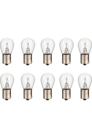10 Adet 12v P21w 93 Düz Tek Duy Stop Sinyal Ampul Standart Iş...