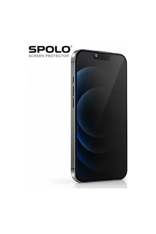 Spolo Apple iPhone Uyumlu 17e Hayalet Ekran Koruyucu Gizlilik Camı Yan Görüş Önleyici