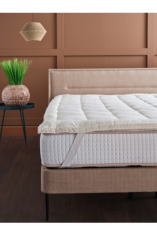 Pamuk Yatak Pedi 140 X 190 Cm - Beyaz Ekru