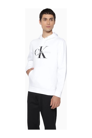 Calvin Klein Erkek Sweatshirt 40gc201 103 Beyaz