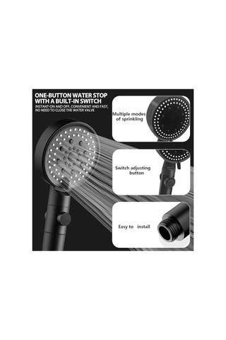 Banyo Keyfi İçin 5 Fonksiyonlu Duş Başlığı Seti Diğer