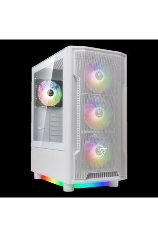 Gamdıas Athena M6 Lite Wh, 850w, Tempered Glass, Mesh, Argb, 80+ Bronze, Atx, White Edition, Gamıng