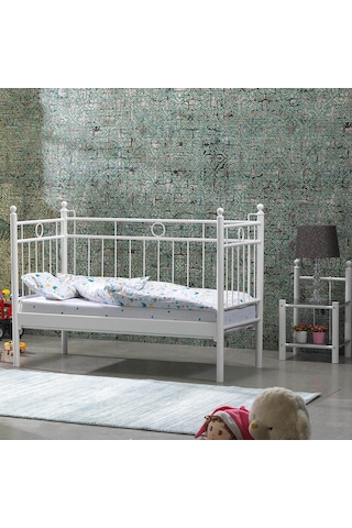 Bedliga Alpas Metal Bebek Karyolası Beşik 70x140