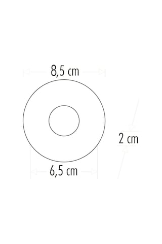 Cata Lion Yuvarlak Spot Lamba Siyah Kasa Sıva Altı Gu10 Ct-5091 Led Işık Ampul Hariç Siyah