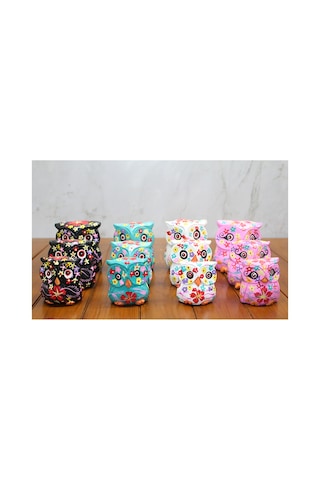 5 Adet Ahşap Baykuş Seti 3'lü Dekoratif Figürler, Masaüstü Ve Raf Süsü, Ahşap Dekor, Owl Figurine Set, Wooden Ornament