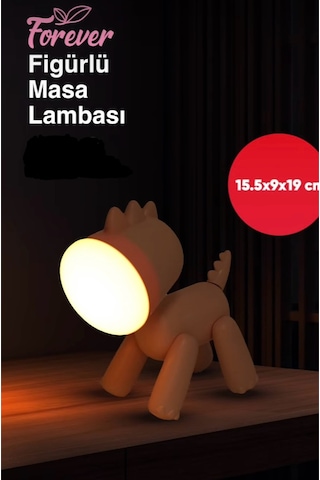 Figürlü Masa Lambası Açık Yeşil Açık Yeşil