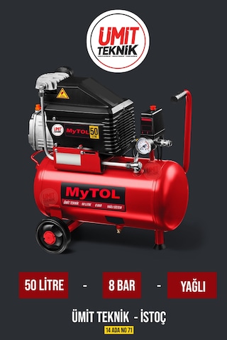 Süper Hızlı 2hp 50lt Full Paket Hava Kompresörü Boya,lastik Şişirmetemizleme 5pcs Havalı Kit