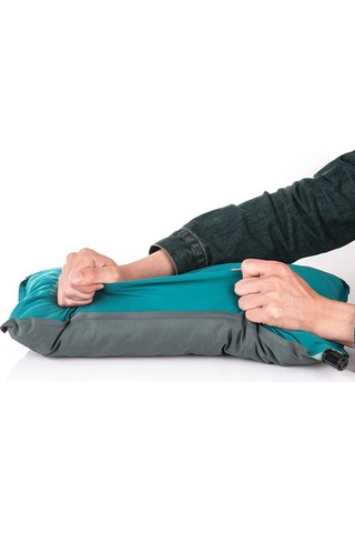 Şişme Sünger Yastık Kamp Seyahat Yastık Kumaş + Tpu Kafa Dayanağı Yastık 001