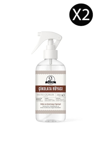 Çikolata Rüyası Parfümlü Oda Ve Çamaşır Spreyi Ortam Ve Araba Kokusu Chocolate Room Spray 250ml X 2