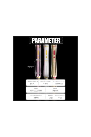 Mast P40 Pmu Siyah 2.5 Mm Stroke Kablosuz Kalıcı Makyaj Makinesi